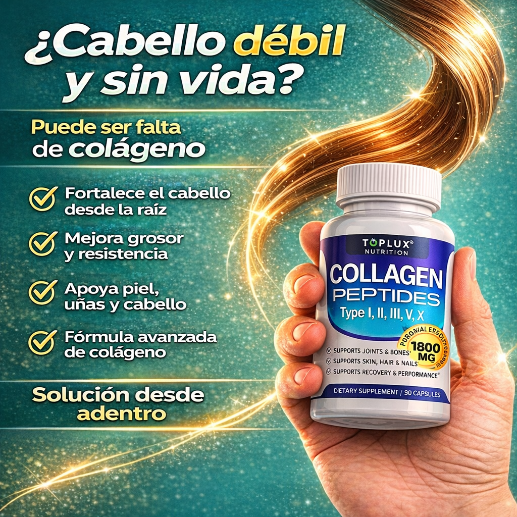 COLAGENO  5 EN 1   (PIEL Y CABELLO)✅ (ARTICULACIONES)✅ (TEJIDOS Y MUSCULOS) ✅(HUESOS Y ORGANOS) ✅(SALUD OSEA)