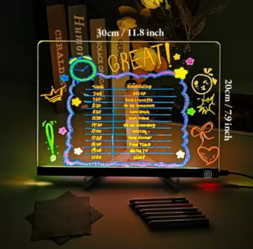Pizarra magica led para niños