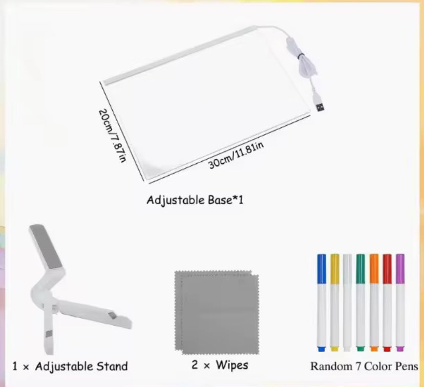 Pizarra magica led para niños