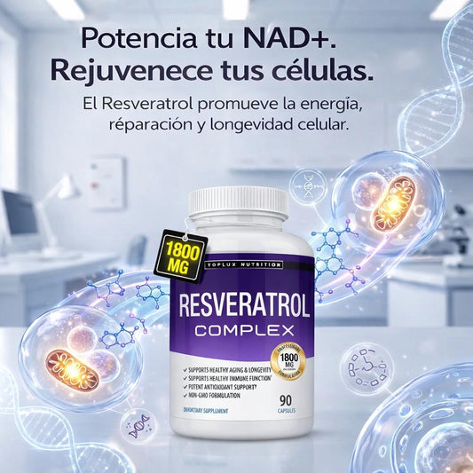 Resveratrol complex- Apoya tu cuerpo contra los dolores, el cansancio y los efectos del envejecimiento