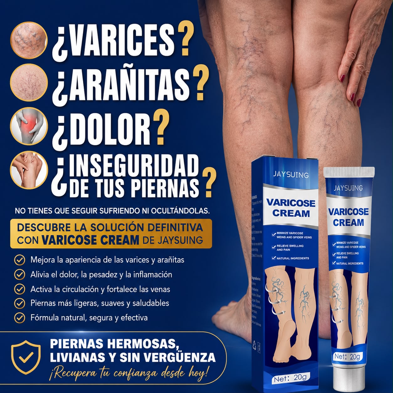 OFERTA 2X1 CREMA PARA VARICES Y ARAÑITAS